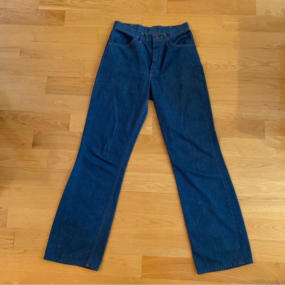 1970s Wrangler Blue Denim Flare Jeans